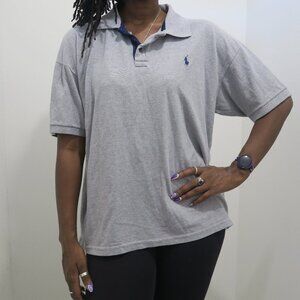Polo Ralph Lauren men's collar shirt polo in gray size XL.